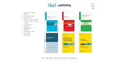 Desktop Screenshot of ibai-publishing.org